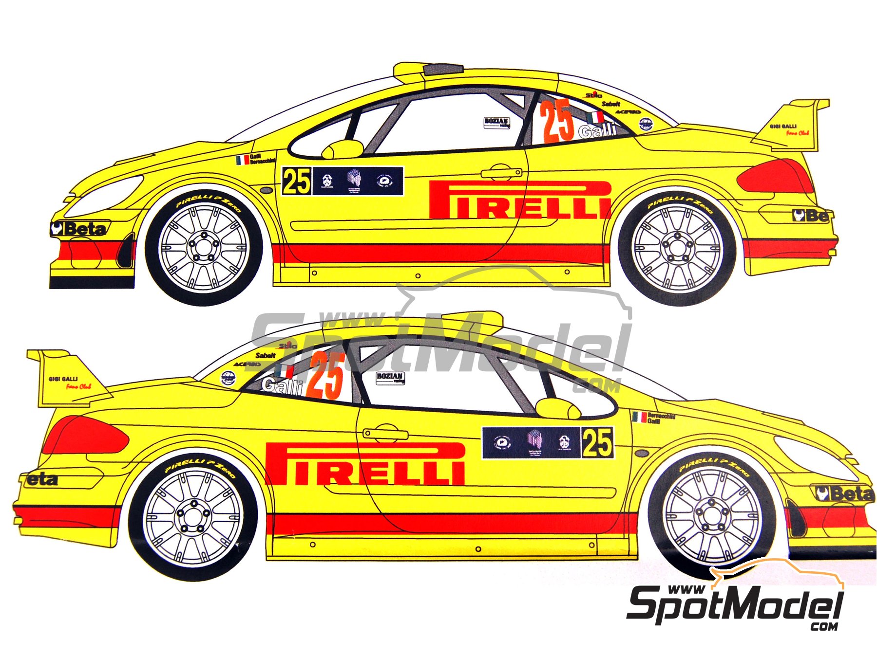 Renaissance Models TK24/245: Marking / livery 1/24 scale - Peugeot